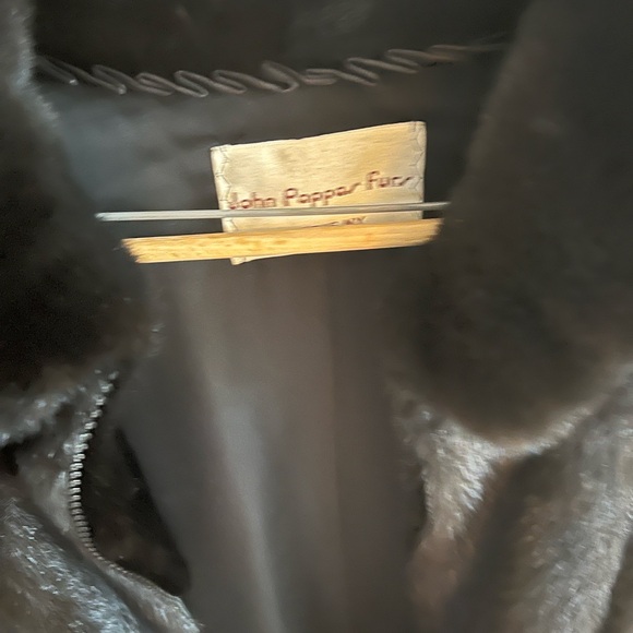 Black Mink Jacket with hood - Picture 4 of 4